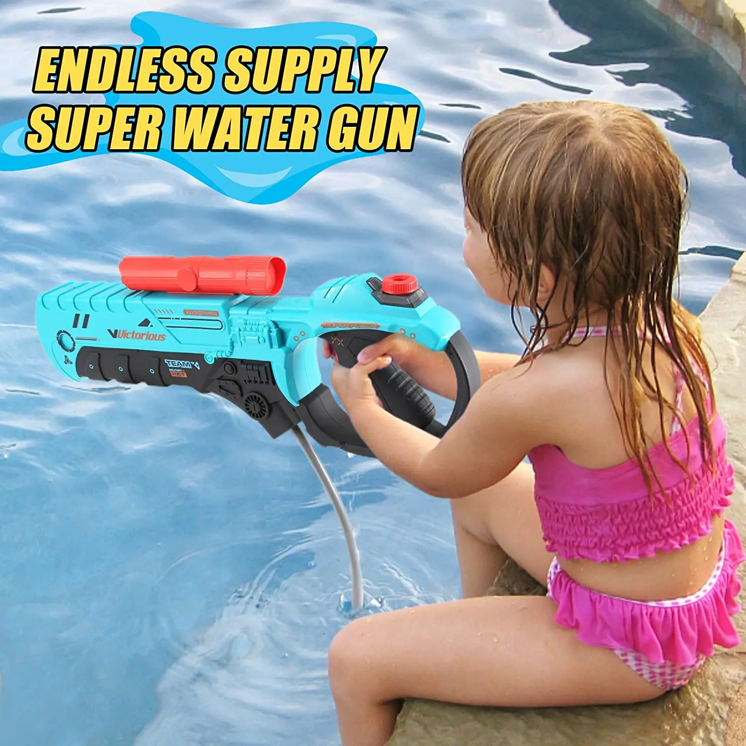 Backpack Electric Water Gun Squirt Gun Toys Automatic Battery Power Long Range Super Soaker Water Guns Outdoor Summer Toys