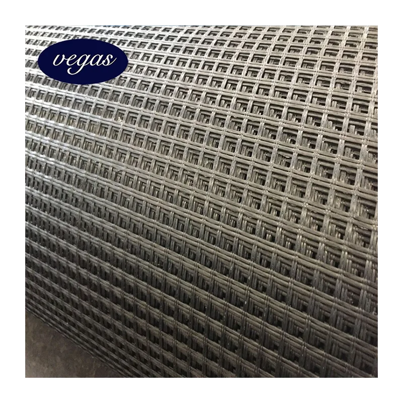 50KN 120KN Good Anti-age and Alkali-resistance High Temperature Resistant Fiberglass Geogrids for Asphalt Pavement Reinforcement