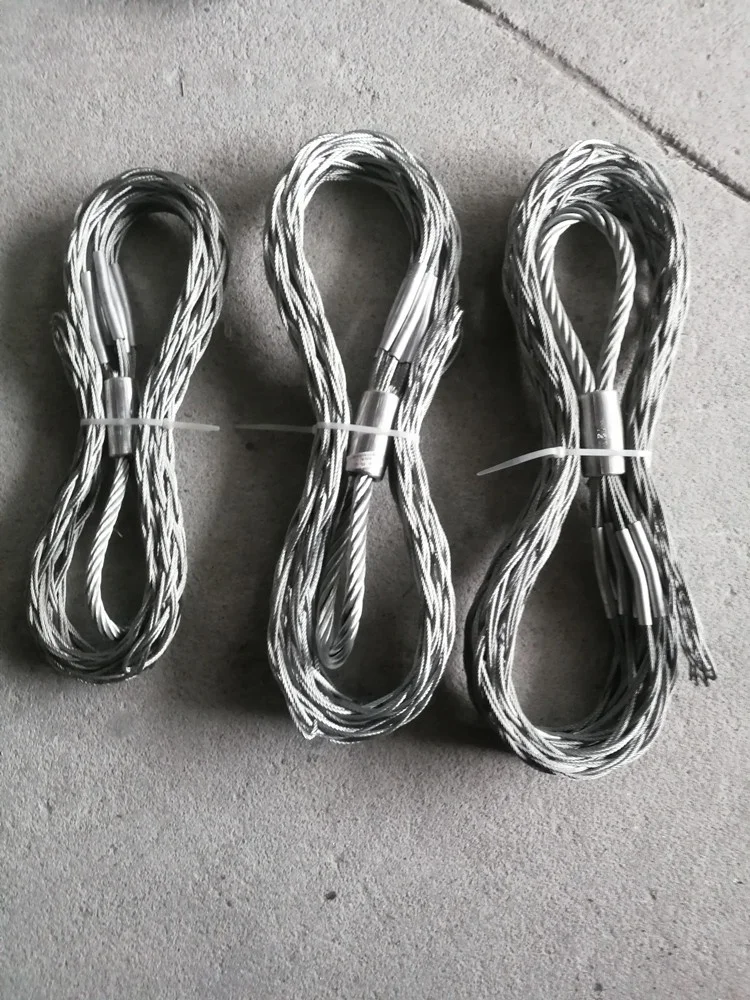 Wire Laying Construction Wire Rope Pulling Conductor Cable Mesh Socks Joint