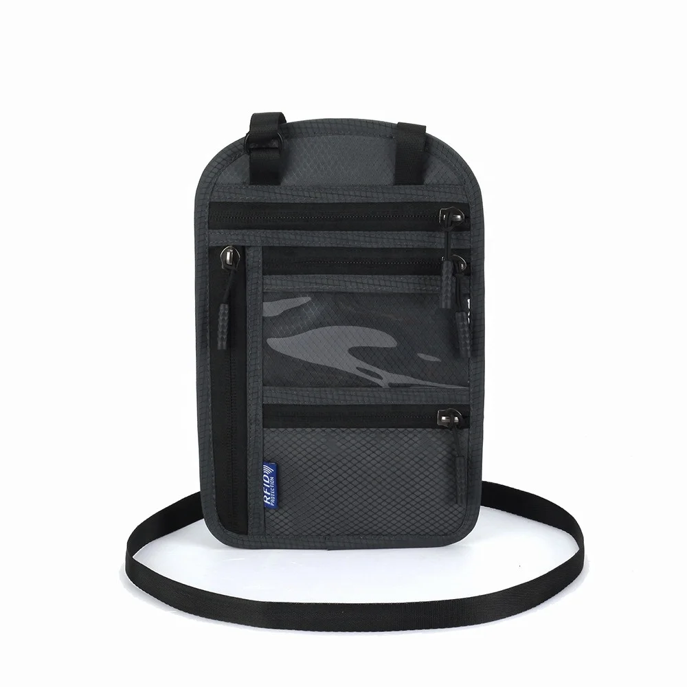 Travel abroad multi-functional document package Purse Pouch Passport Cover Credit ID Card Holder Money Travel Hanging Neck Bag