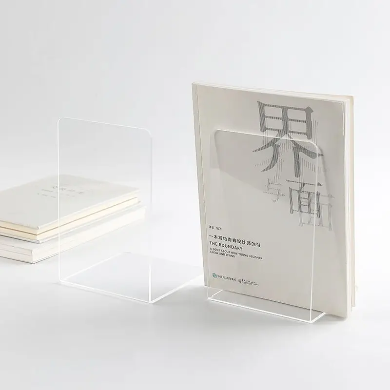 Стильные Прозрачные Акриловые Матовые накладки для книг на полках креативный студенческий Настольный