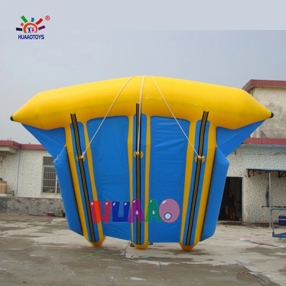 CE Inflatable Water Games Flyfish Banana Boat 6 Person Inflatable Flyfish With Air Pump