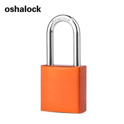OEM manufacturer Anodized aluminium safety padlock with Key retaining for Overhaul of industrial equipment