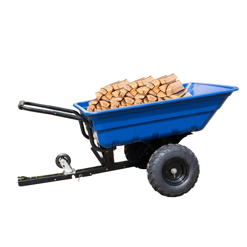 Side load utility galvanized small atv dump trailer