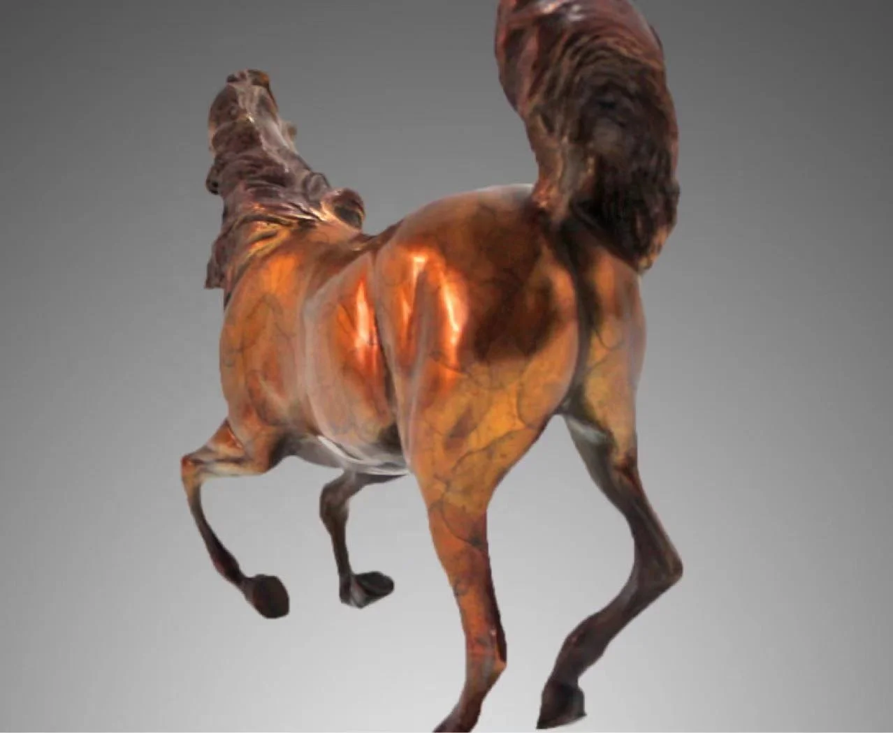 Garden Decoration Metal Sculpture Life Size Bronze Beautiful Horse Sculpture Bronze Copper Sculpture