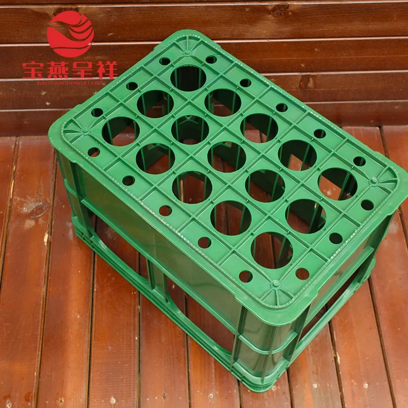 Factory Sale New 24 / 12 Bottles Plastic Beer / Beverage Crate With OEM Logo Acceptable