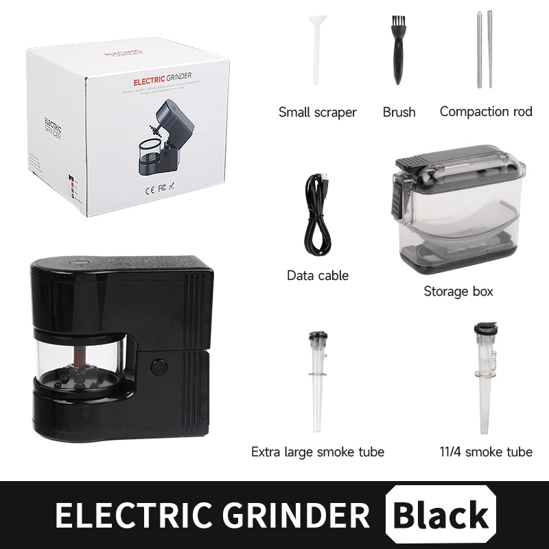 LC New Automatic Mini Electric Herb Grinder Set USB Rechargeable Portable Spice Grinder Automatic Rolling Machine