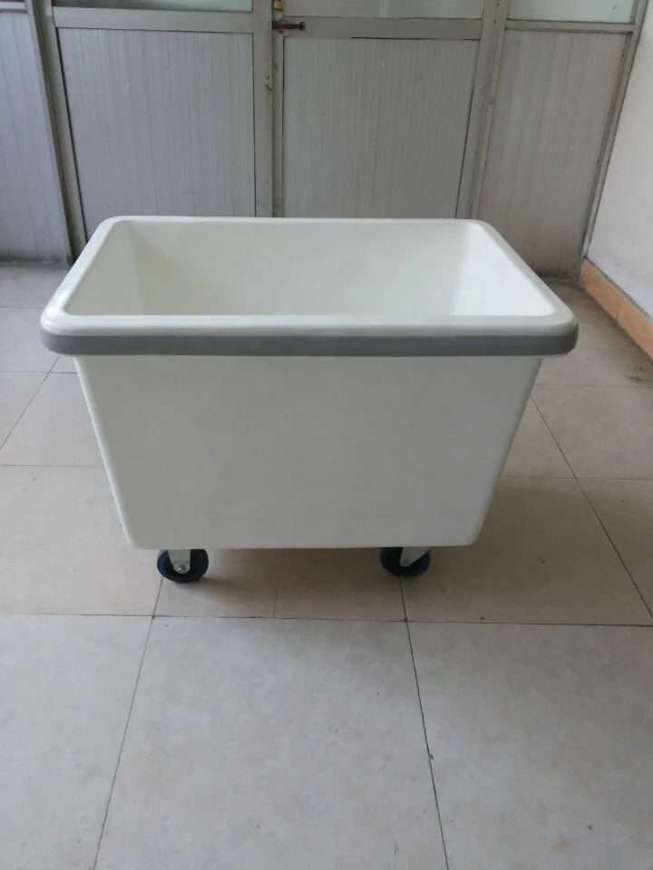 
Double heavy FRP hotel Trolley Baskets Laundry truck Basket 