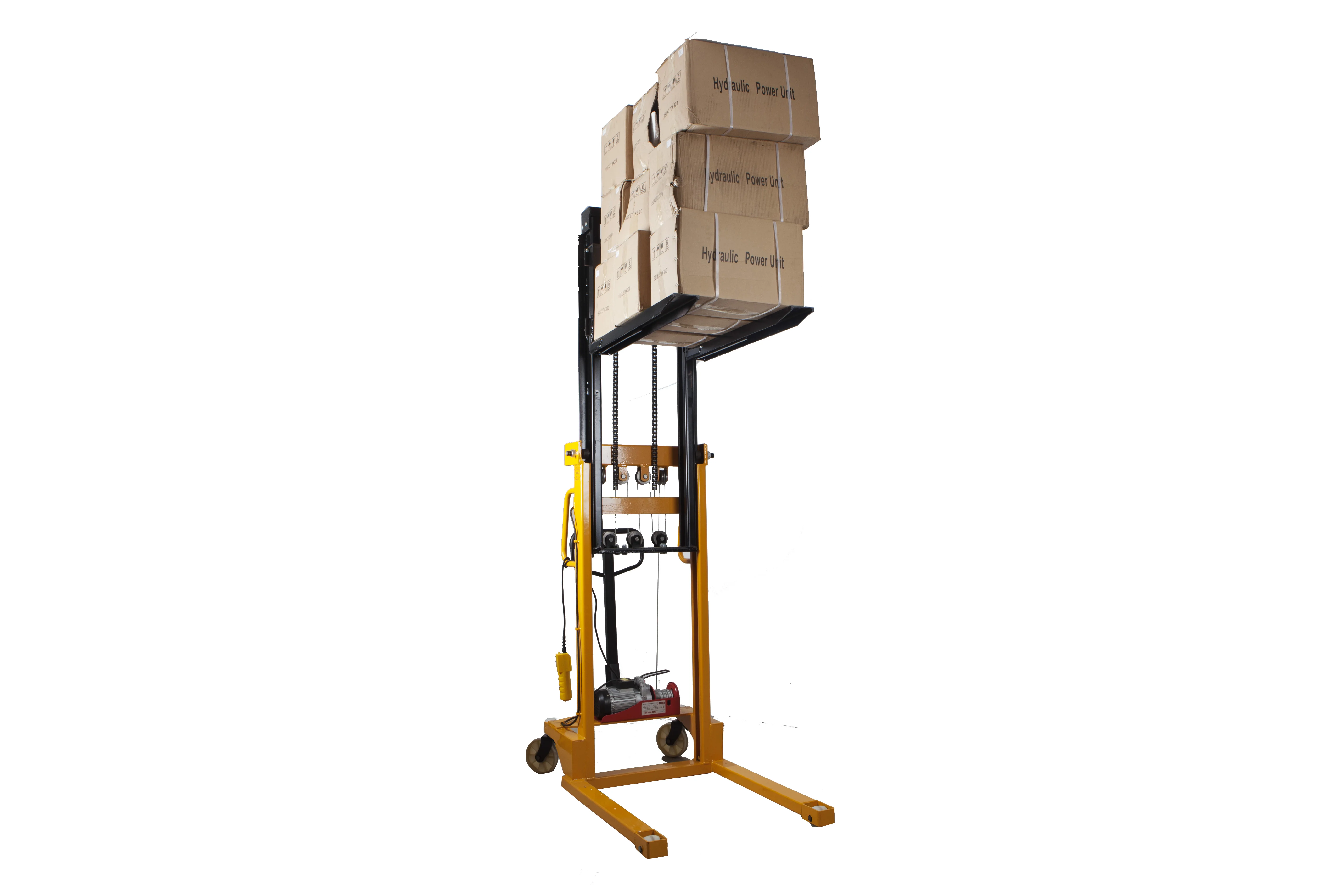 Semi Electric Self Lift Stacker 2ton 3ton Remote Control