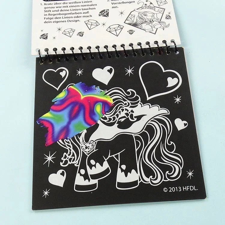 Kids educational Children scratch off book magic book