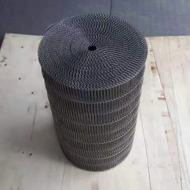 Food conveyor belt reflow welding anti-corrosion bilateral mesh belt metal conveyor belt