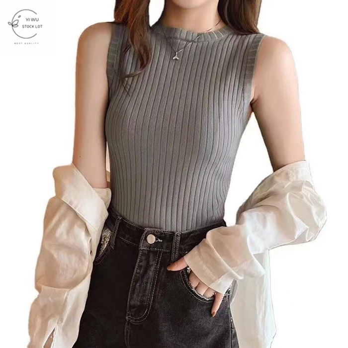  high quality stock lot sweat vest for women China Yiwu