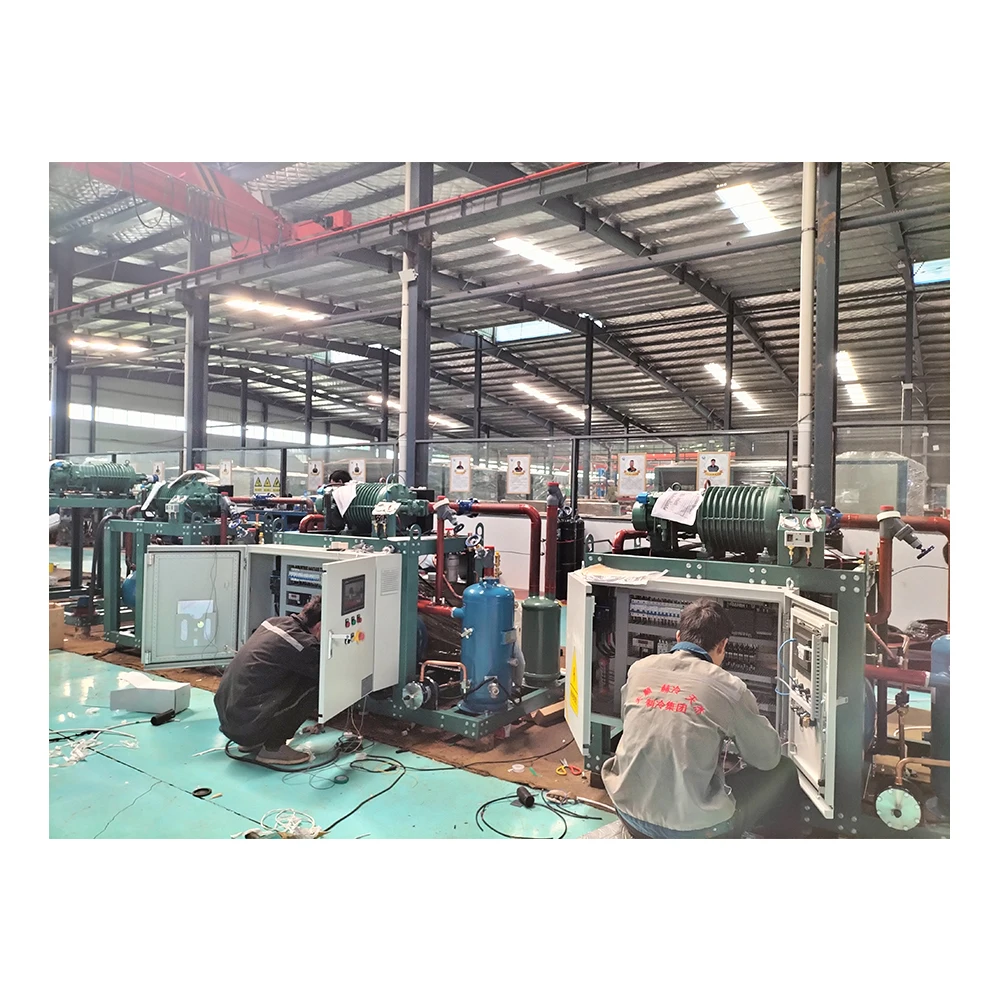 refrigeration unit for walk in cooler Resistance compressor unit 20p Screw water-cooled refrigeration compressor 1/4 hp