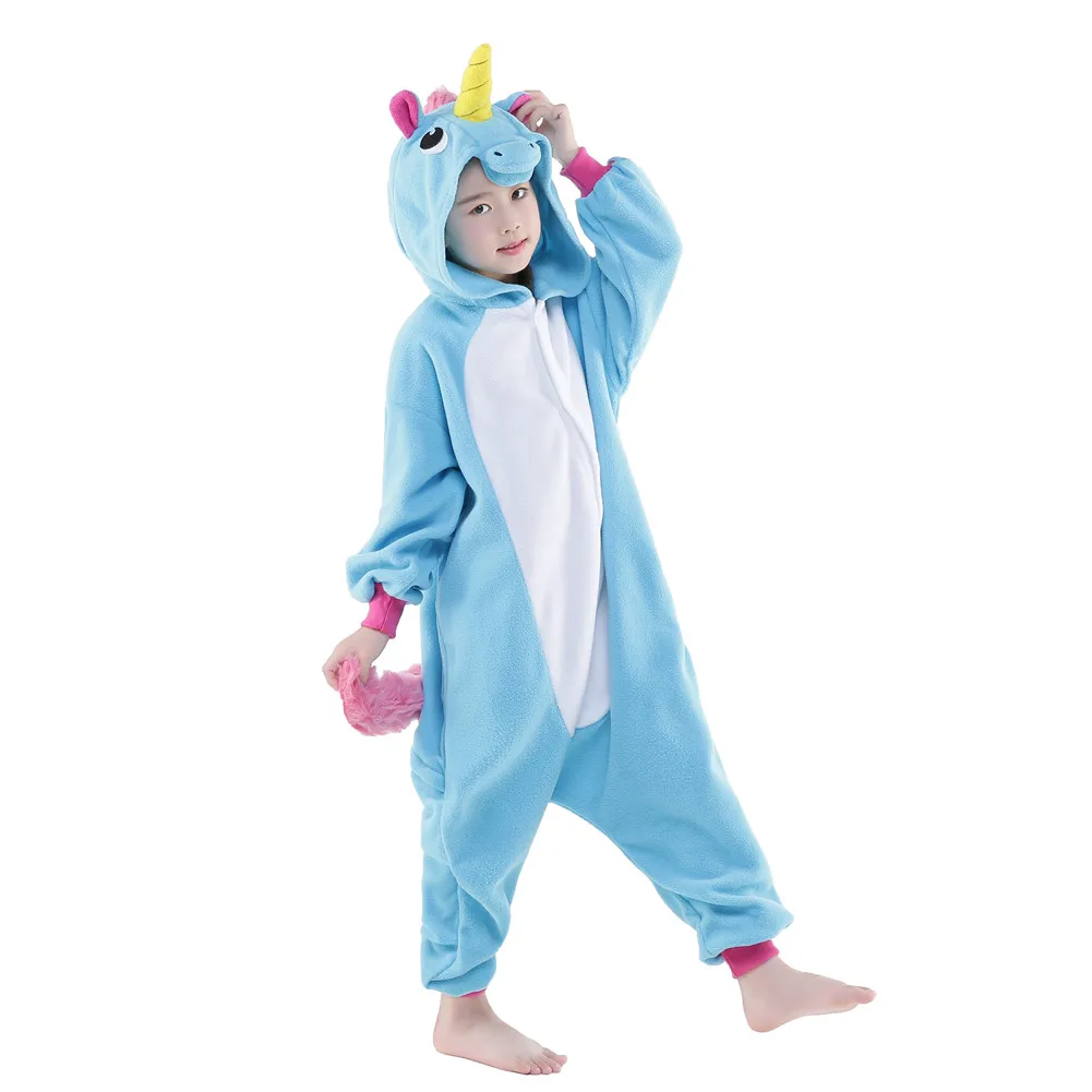 Autumn hot sale sleep clothes lovely kid cartoon animals print casual one piece pajamas for children