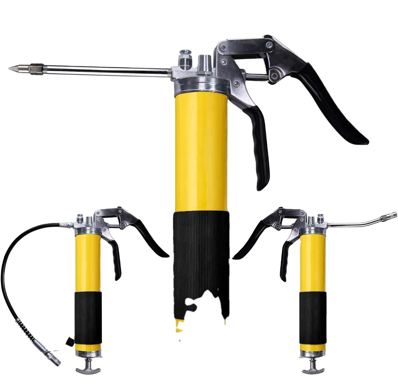 Высококачественный пружинный гибкий шланг, рычаг для смазочного пистолета, пистолет для наполнения маслом, сверхмощный пистолет, набор ручных пистолетов для смазки