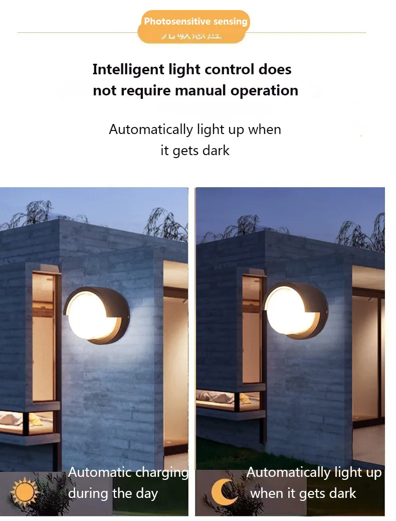 Wholesale Infrared Body Sensor Garden security light Wall Lamp Intelligent Sensor LED Waterproof Outdoor Wall Light
