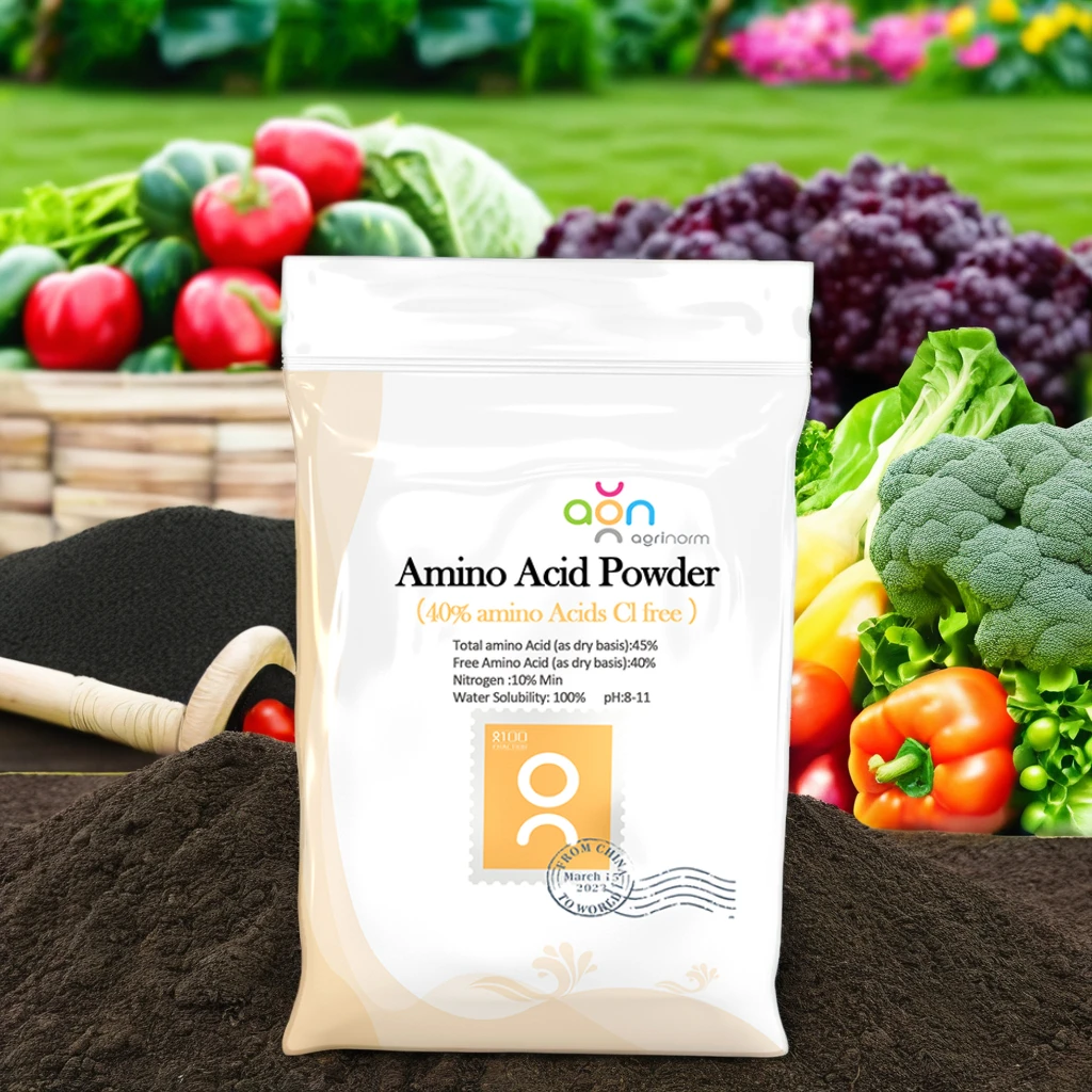 Agrinorm40% растительный источник кислоты гидролизованный Аминокислотный порошок ODM OEM для обеспечения энергии для непрерывных цветущих культур оптом