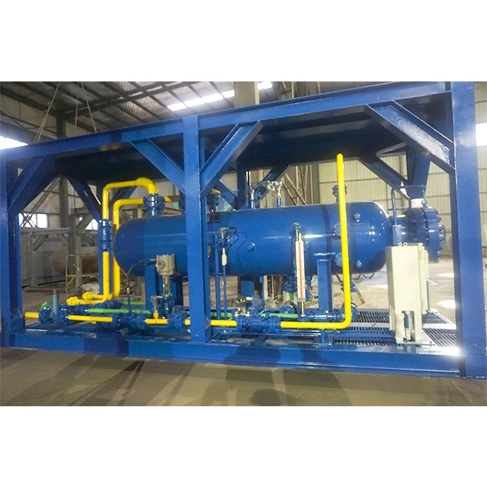 Well testing petroleum device skid mounted oil drilling oilfield separator