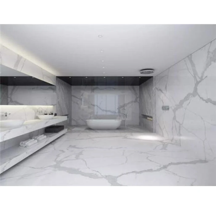 Натуральный итальянский белый Calacatta Oro мраморный пол ванной плитки 600*600 цена