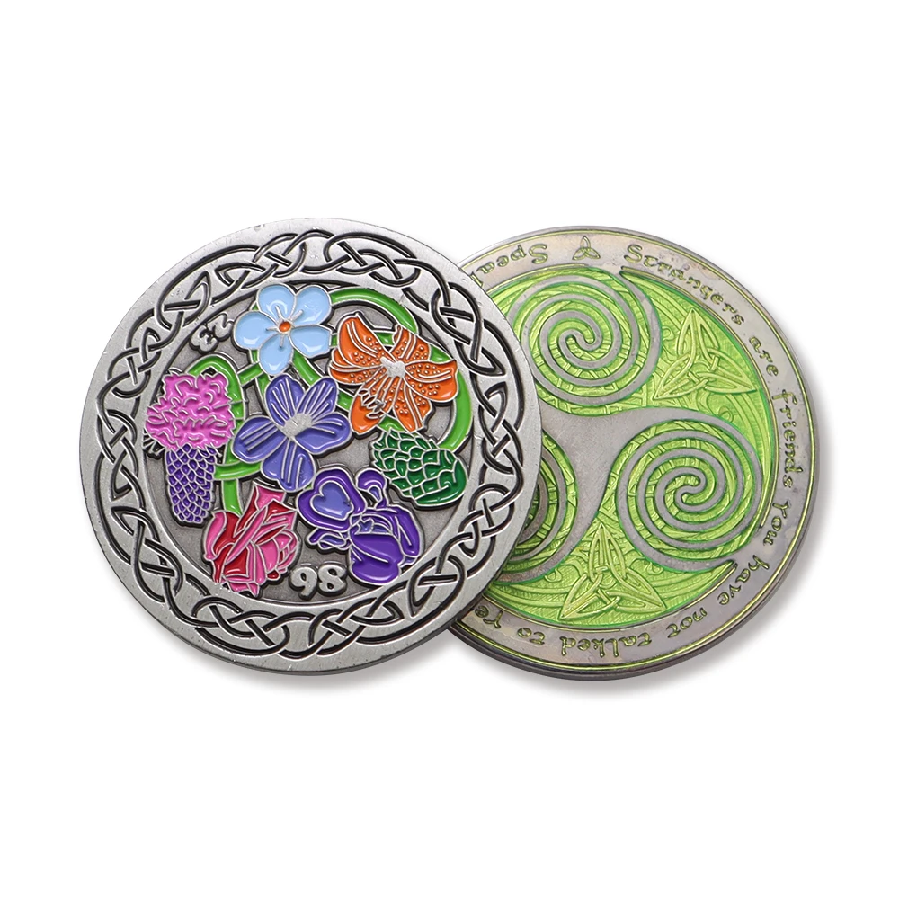 Custom Challenge Coins No Minimum Souvenir Zinc Alloy Gold Silver Copper Coin