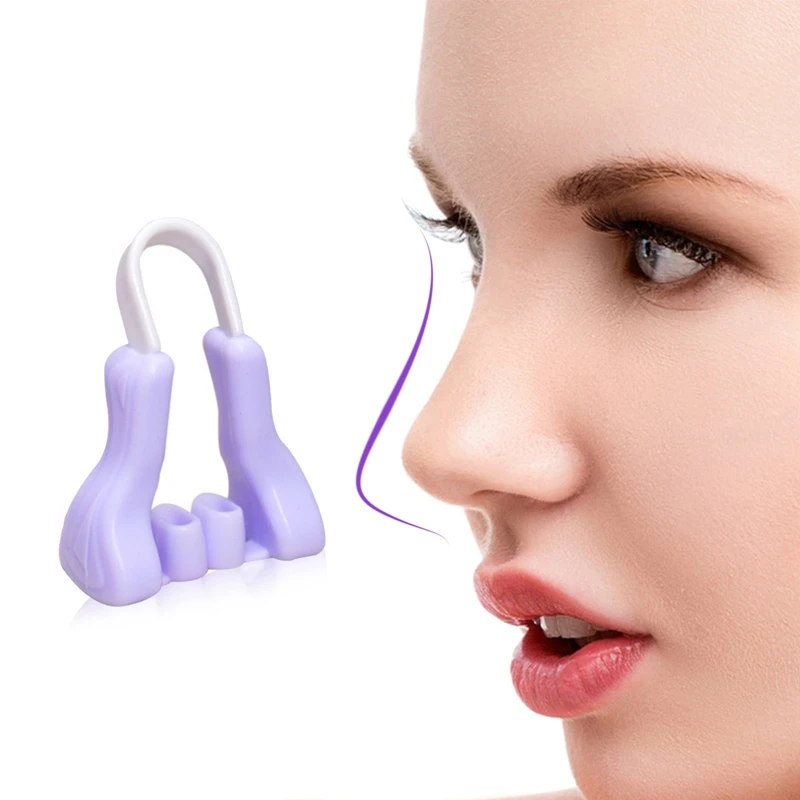 Nose Bridge Straightener Corrector Nose Shaper Clip up Lifting Soft Safety Silicone Rhinoplasty for Wide Crooked Nose Nasal Cli