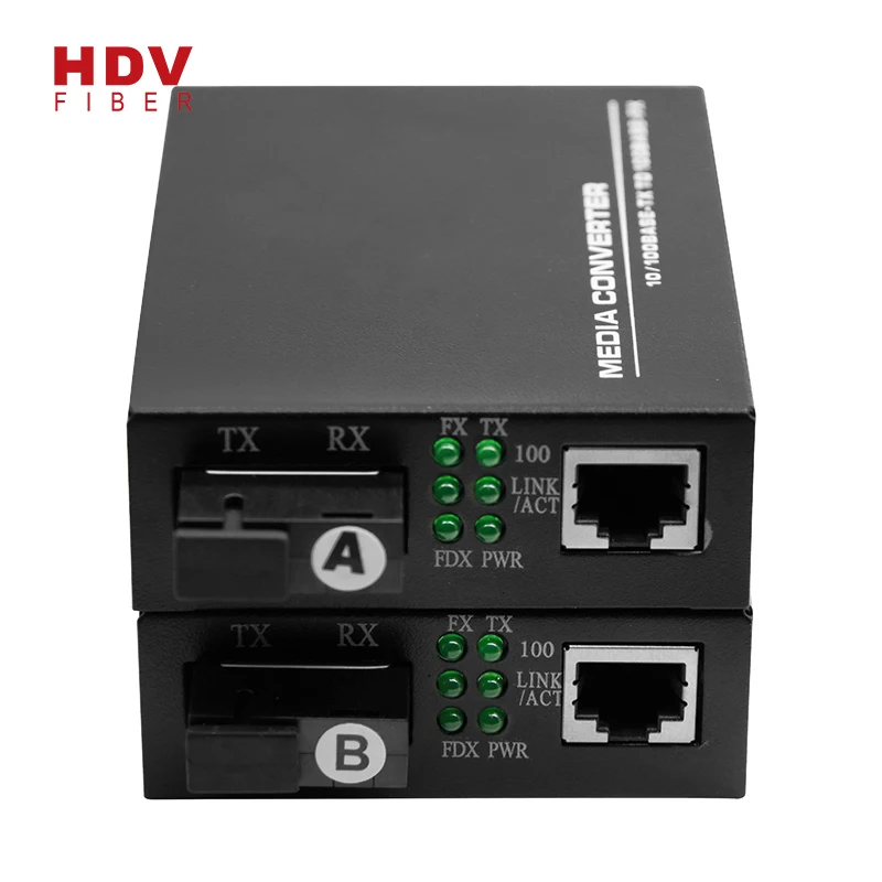 10/100M BIDI Fiber Optic To Rj11 Rj45 Media Converter