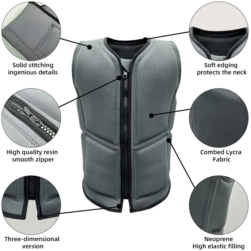 Eyson Custom Buoyancy Aid Lifevest Neoprene Lifejacket Chalecos Salvavidas EPE Foam Kayaking Life Jackets Adults Life Vest