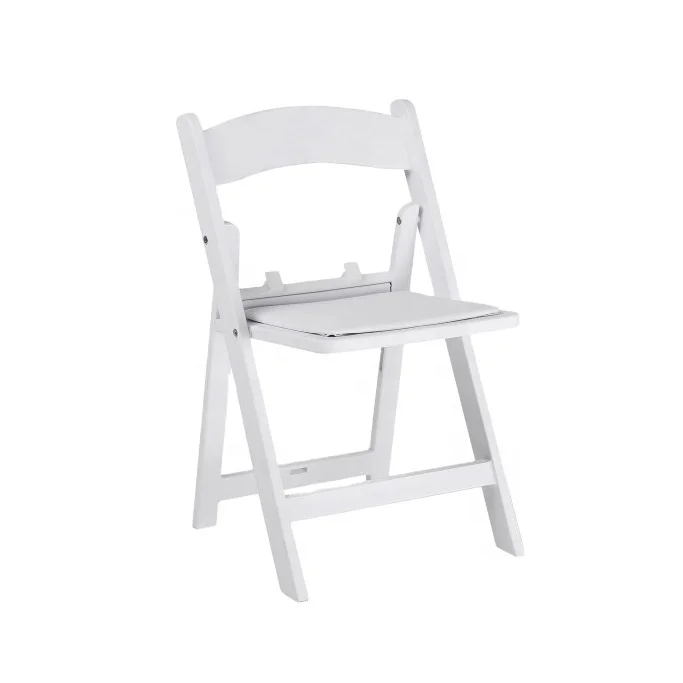 PP resin white kids folding wimbledon chairs for wedding party