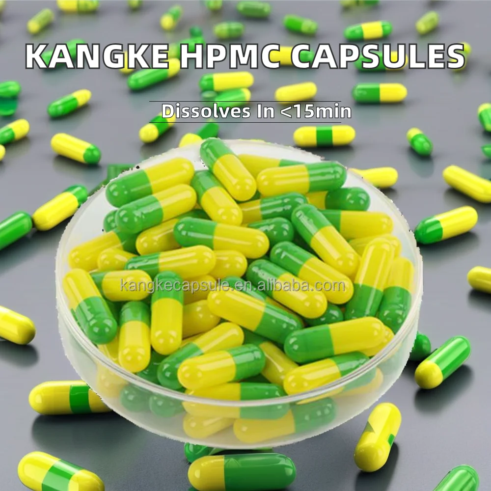 KANGKE Лучшая цена 00 #0 # заводская оптовая продажа капсулы с растительным отделением пустые HPMC