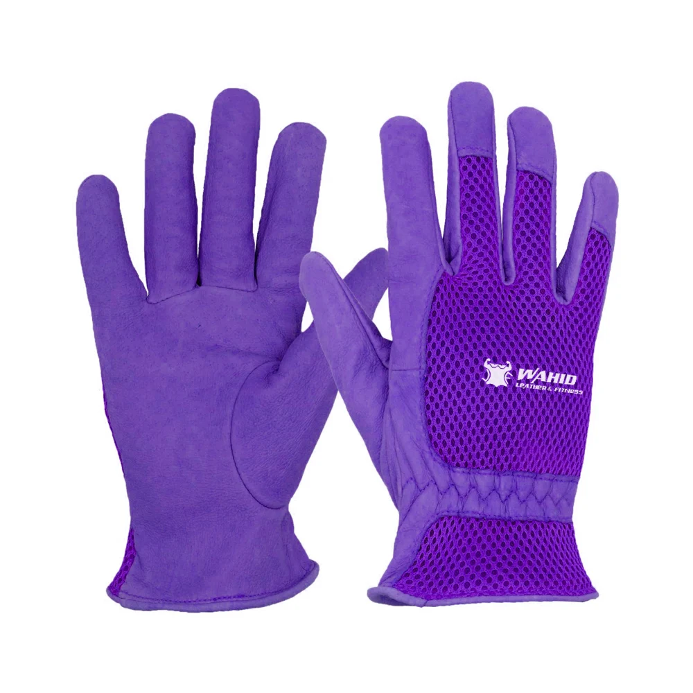 Breathable Leather Work Gardening Gloves Tough Cowhide High Dexterity Multicolor Outdoor Gardening Glove for Men and Women