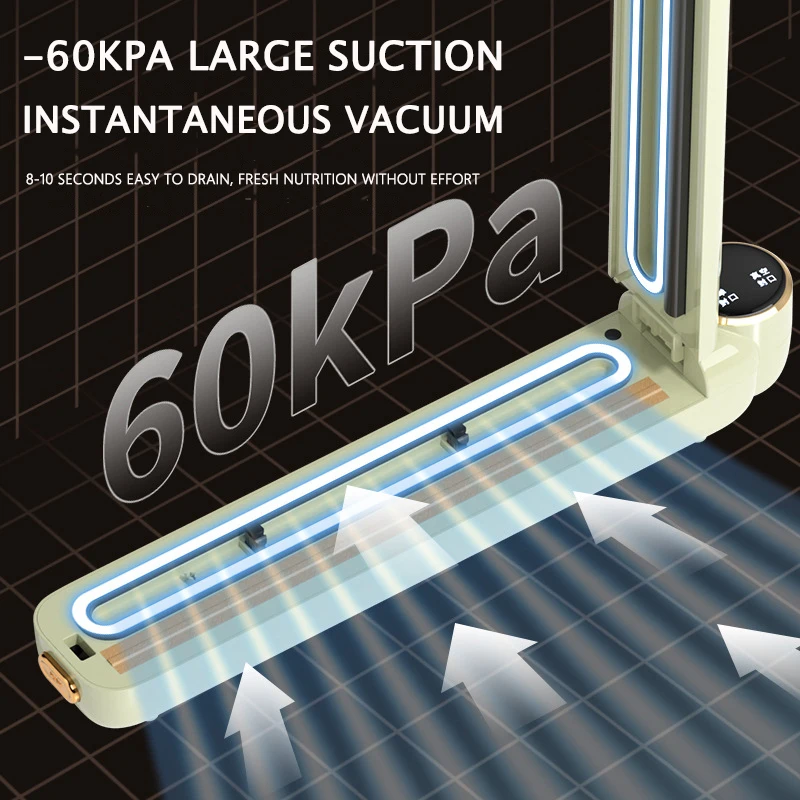 Easy To Operate Portable Vacuum Sealer Machine Automatic Food Sealer Dry Moist Mini Vacuum Food Sealer