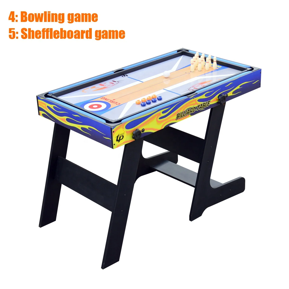 5in1 складной многофункциональный игровой стол бильярдный футбольный Shuffleboard игра Боулинг игры Теннис Футбол