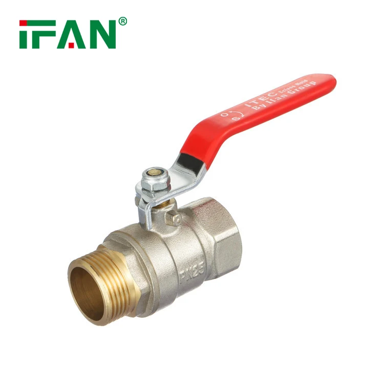 IFAN Customized Brass Threaded Ball Valve Forging Brass Body Manual Ball Valve