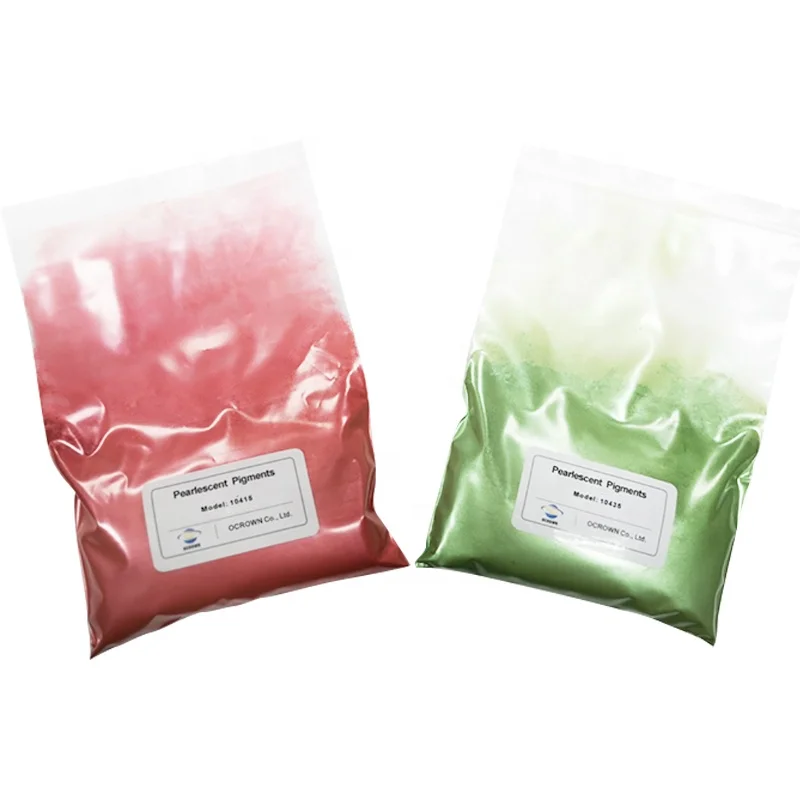 Colorful Pearl Pigment Eye Shadow Powder Scarlet Mica Pigment Powder for Auto Paint Plastic Coating