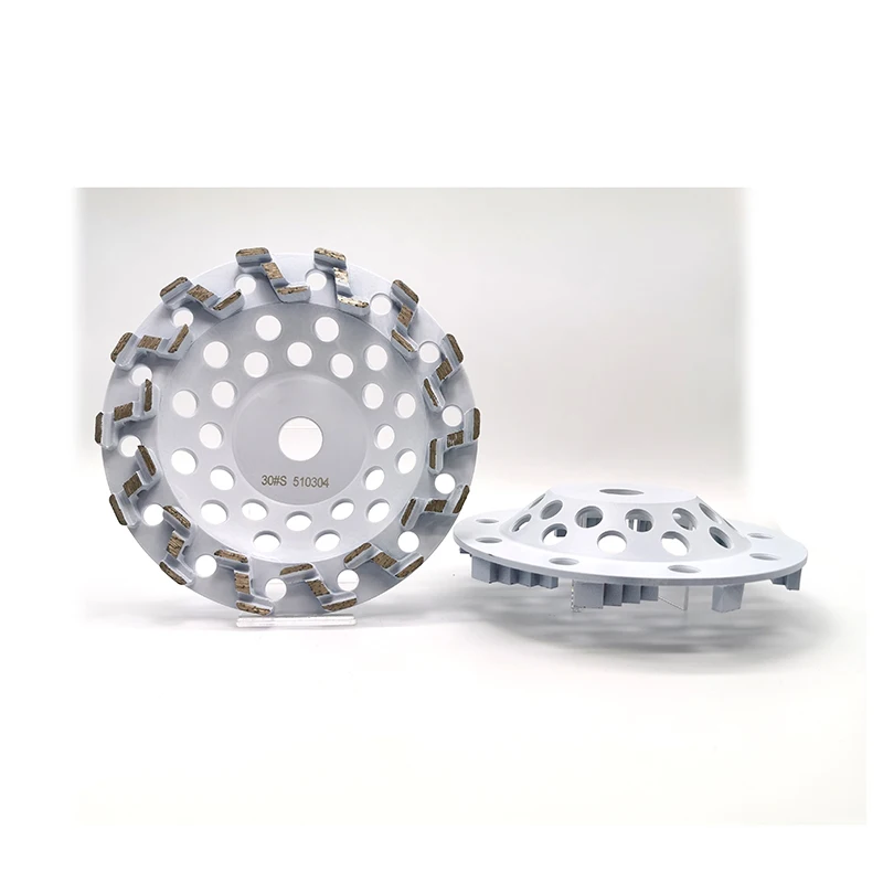 7 Inch Blue Diamond Cup Wheel Abrasive Tools For Hand Grinder Machine With High Quality