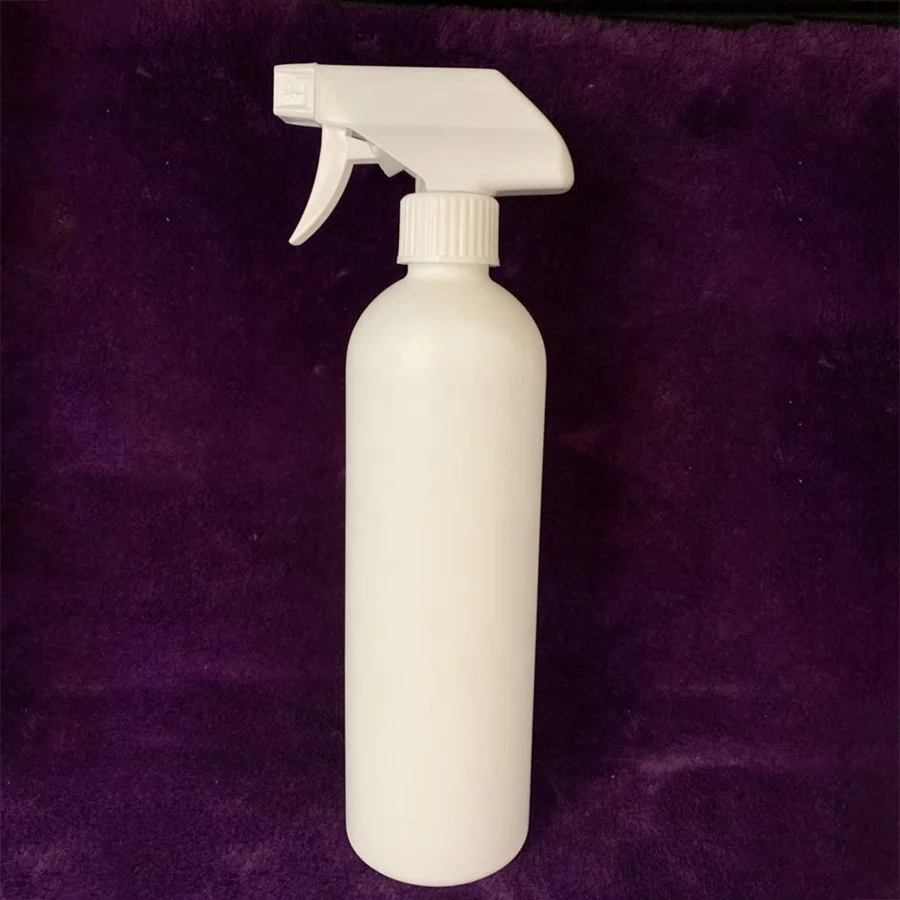 In stock 500ml Black HDPE Detergente Trigger Spray Plastic Bottles for Washing Liquid