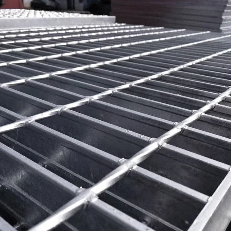 High Quality Customizable Galvanized Metal Grid Plate Steel Grating For Building Gutters Drains Floors