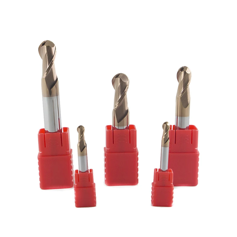 Handerk Oem Hrc45/55/60/65 твердосплавные шариковые фрезы сверхдлинные 2/4 фреза для фрезерного станка