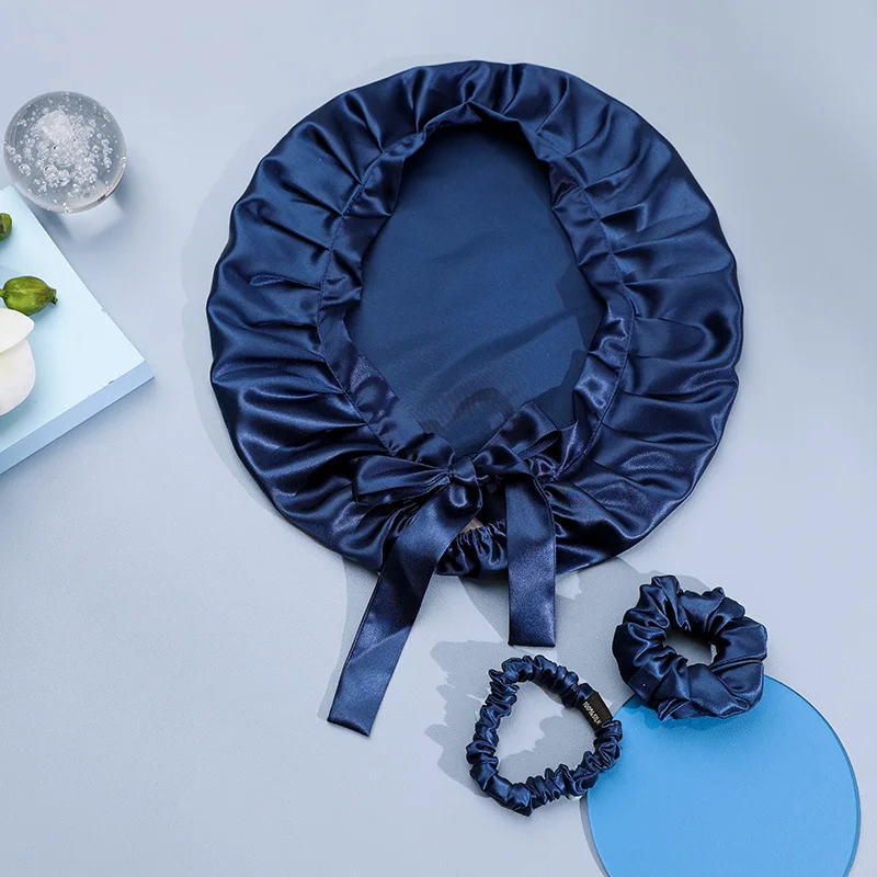 Mulberry Silk Hair Turban Silk Satin Bonnets Women Silk Hair Bonnets