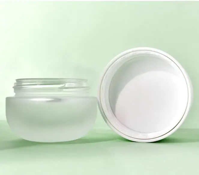 Wooden Cap Pump Lotion Bottle 30ml 50ml 100ml 120ml Skin Care Cosmetic Set 50g Glass Hand Cream Jar with white Cap