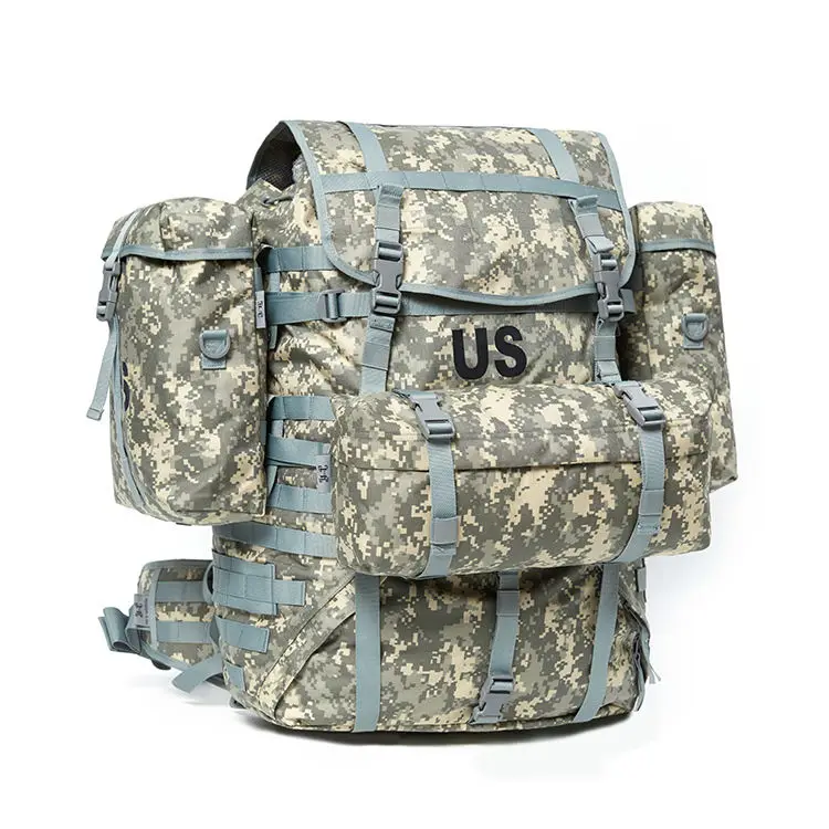 AKmax MOLLE 2 Backpack with Waist Pack and Sustainment Pouch UCP Camo, External Poly Frame Hunting Backpack Hunting Backpack