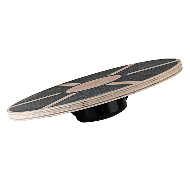 Yoga Wood Round Balance Board For Fitness Equipment Wobble Board Standing Desk Balance Board Trainer Gymnastics Balance Pad
