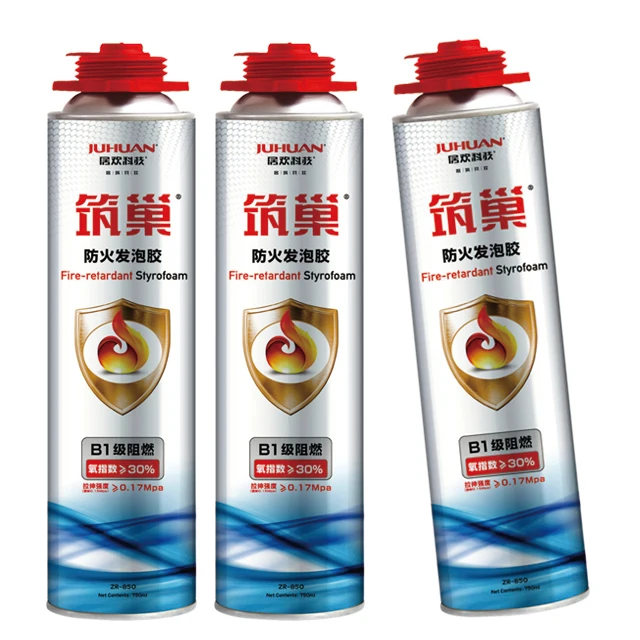 Top Quality 750Ml Fire Proof Silicone Surfactant Polyurethane Foam Gap Filler