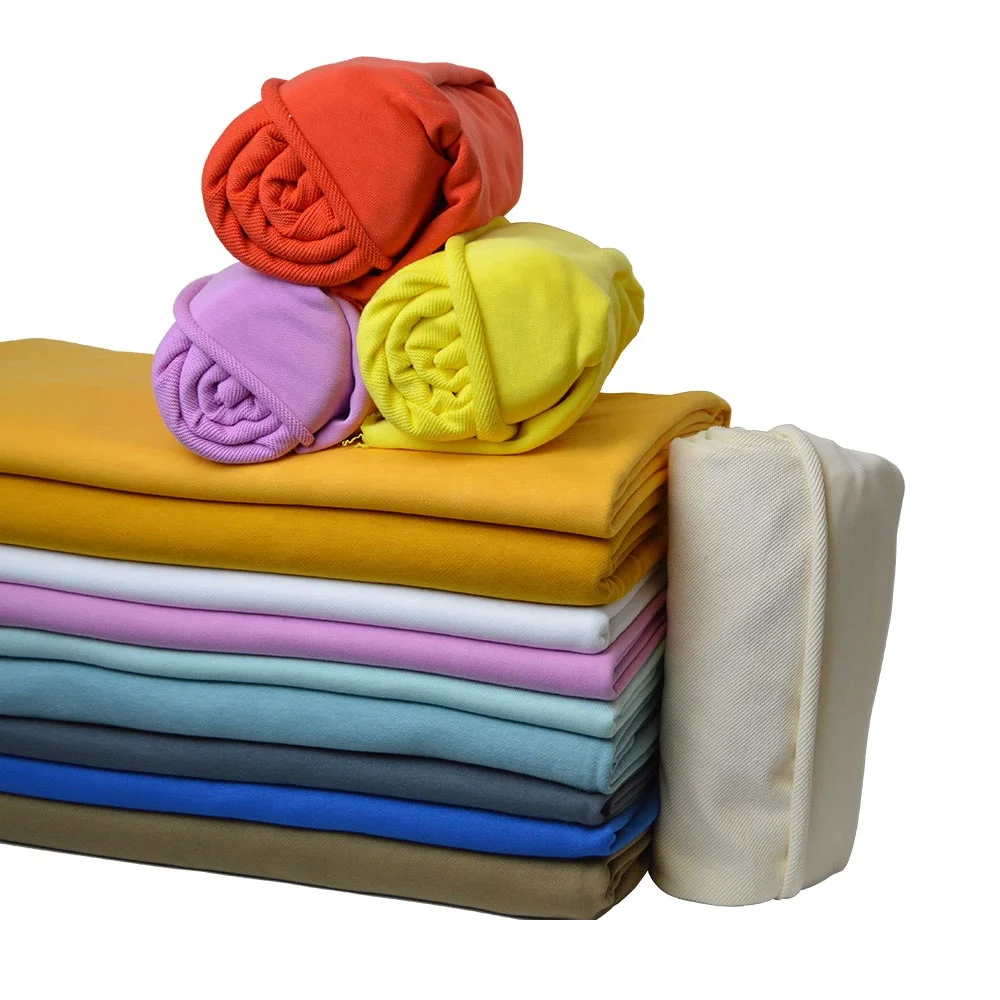 recycle polyester knit  french terry and fabrics cotton Custom knit super soft hoodie fabric  combed cotton fabric