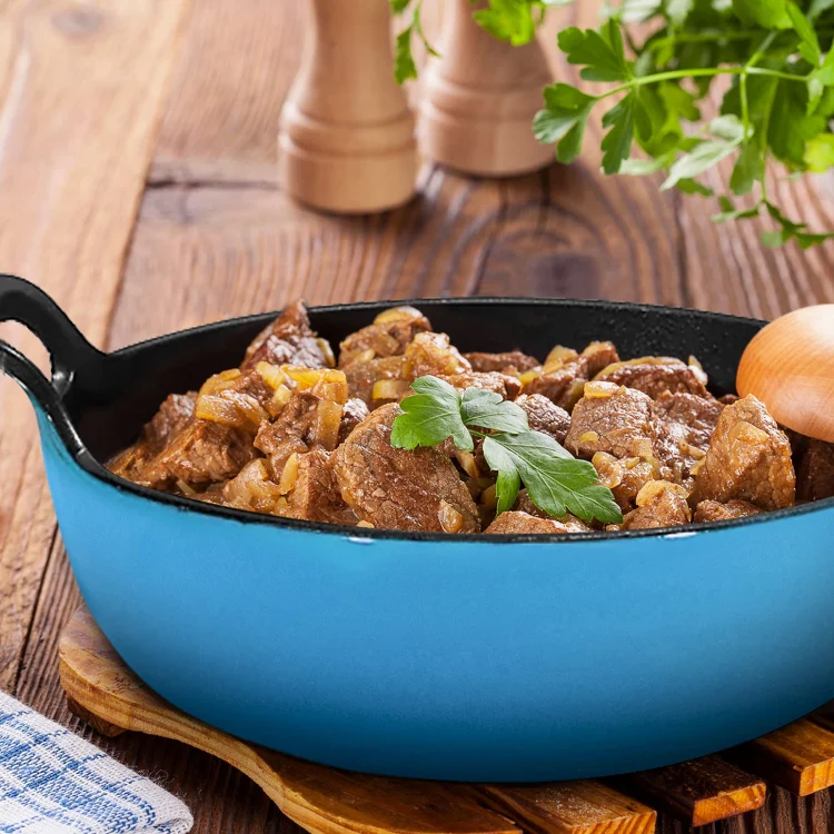 New Arrivals Enamel Cast Iron Cookware Cast Iron Balti Dish Pot Enameled Casserole Soup Pot For Home Cooking