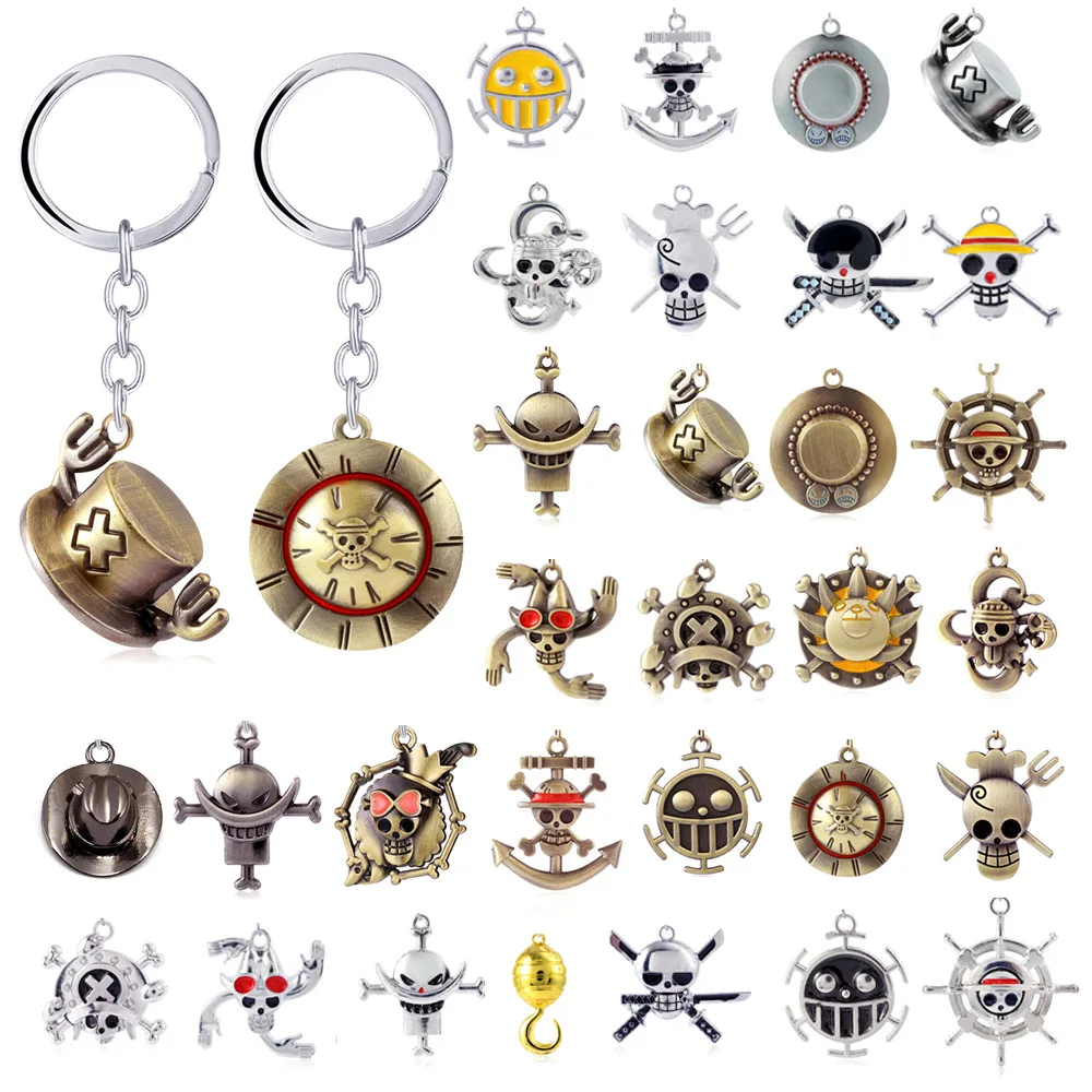 Anime Keychain 1 piece Luffy Hat Chopper Keychain Mix Designs