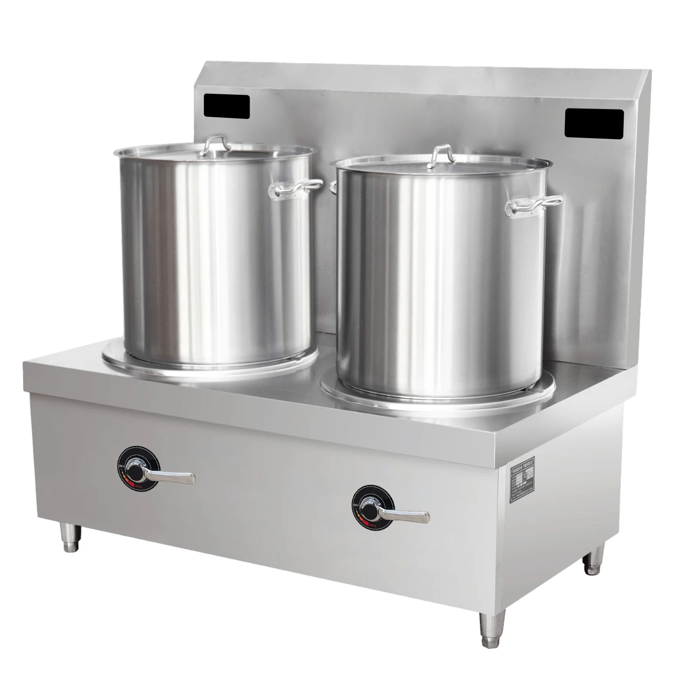 Commercial Restaurant Kitchen Induction Cooker Soup Stock Pots Stainless Steel High Power Induction Soup Cooker