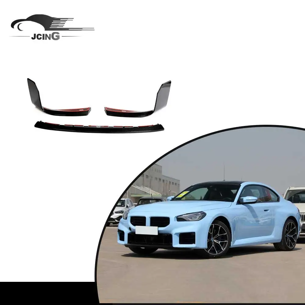 carbon fiber Car Front Bumper Lip For BMW M2 G87 2023