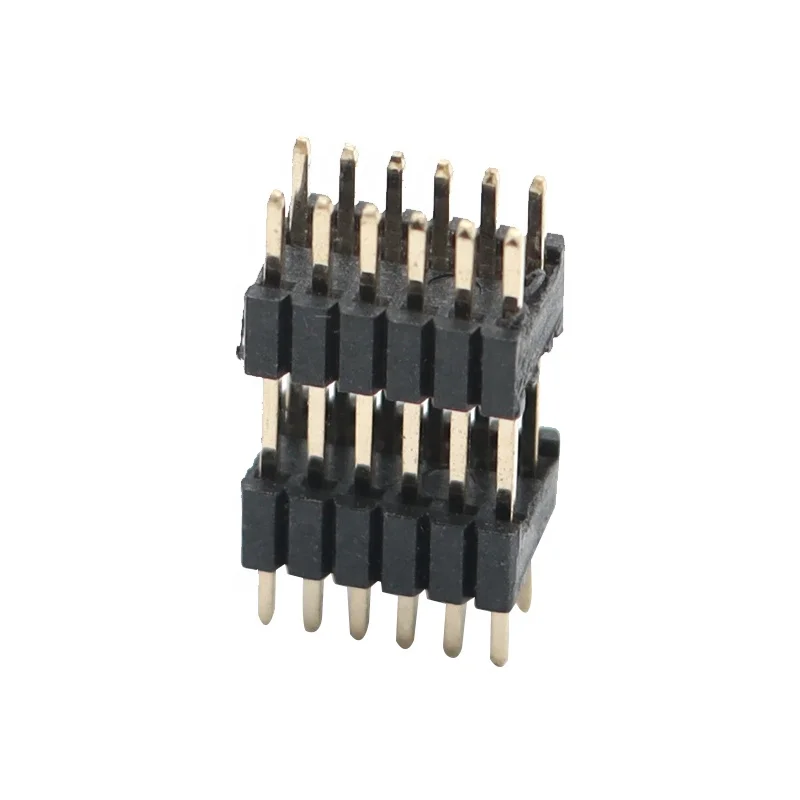 2.54mm pitch dual rows female pin header 2*10pins vertical 2.54 female header connector