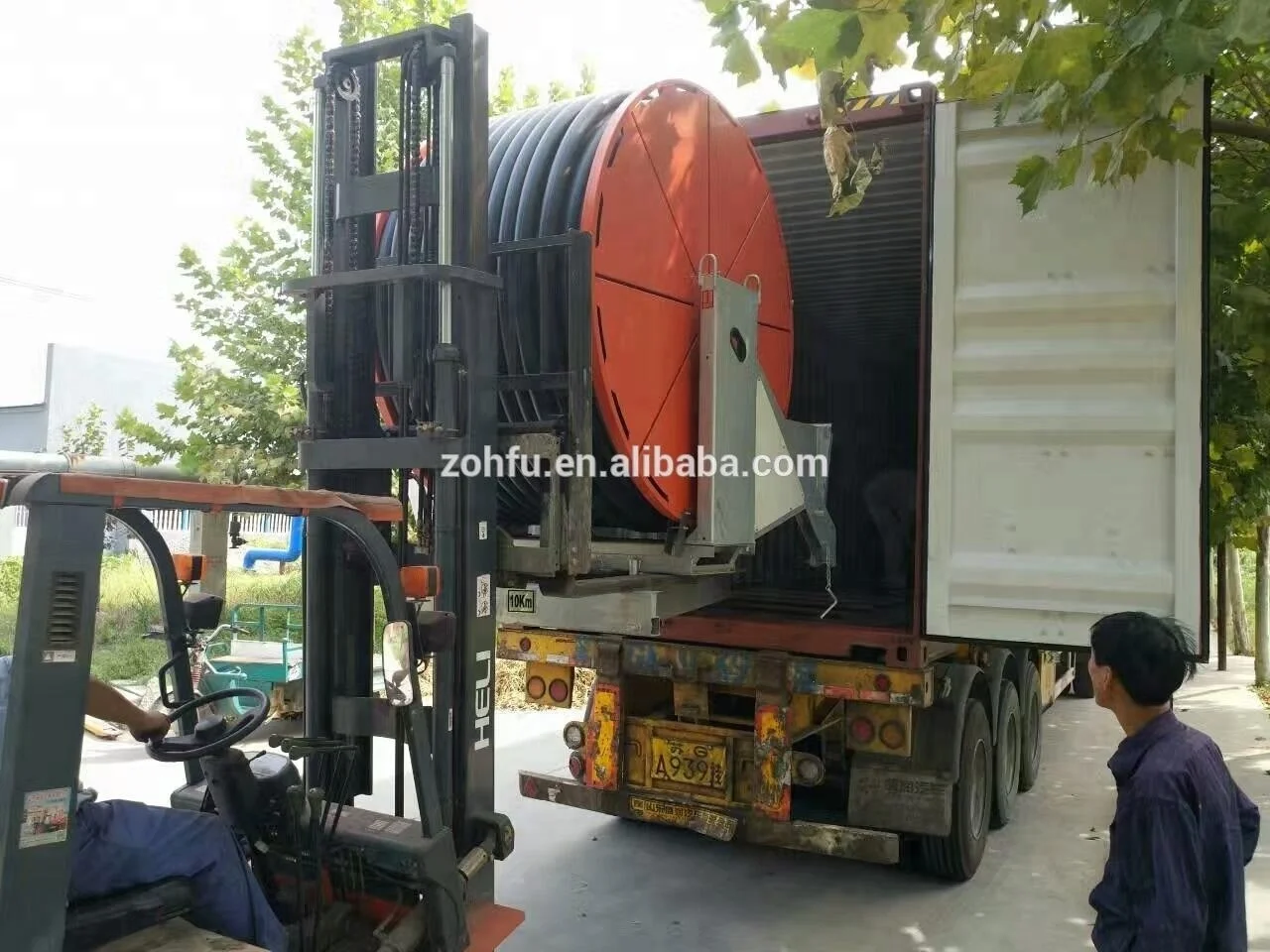 Шланговая катушка система орошения небольшая сельскохозяйственная